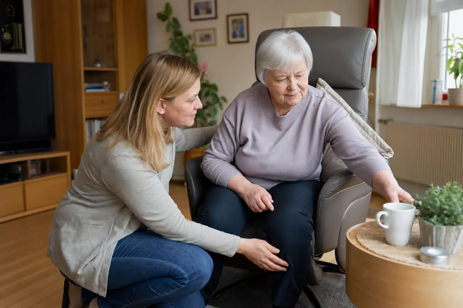 Diskrete Hausbesuchssituation: Ergotherapie im vertrauten Wohnumfeld